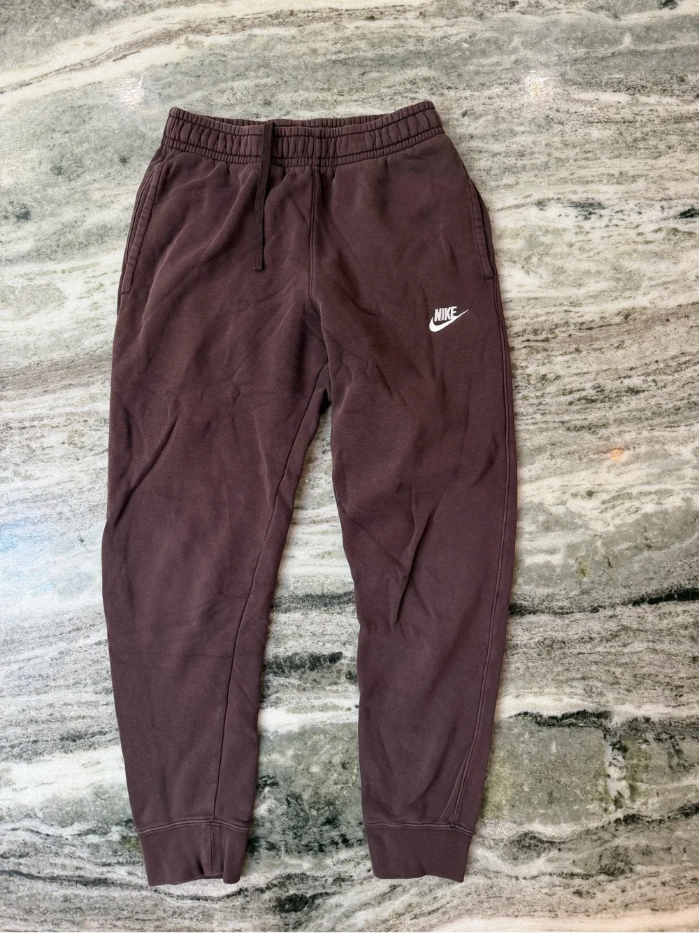 Nike Brown Women's Jogger Sweatpants with White Logo
